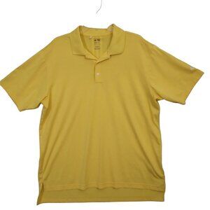 ADIDAS | Climalite Men's Golf Shirt Yellow | Size L